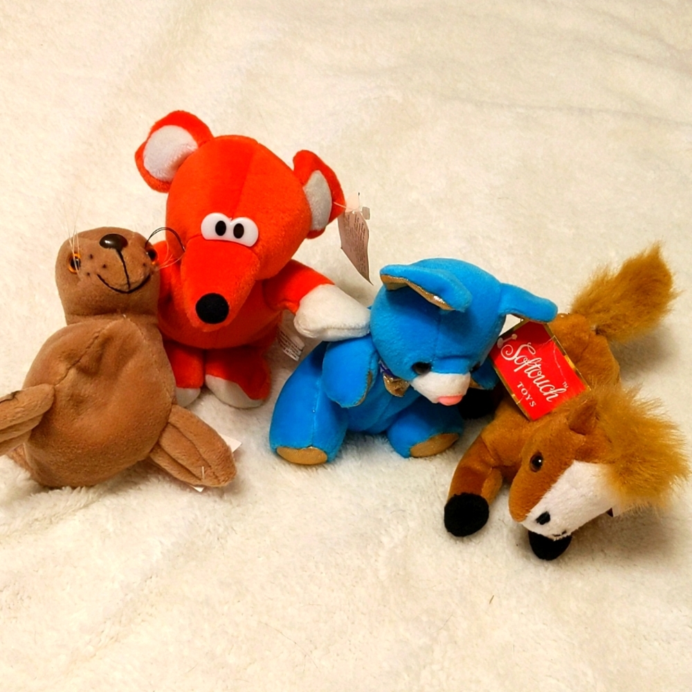 4 Softouch stuffed animals
